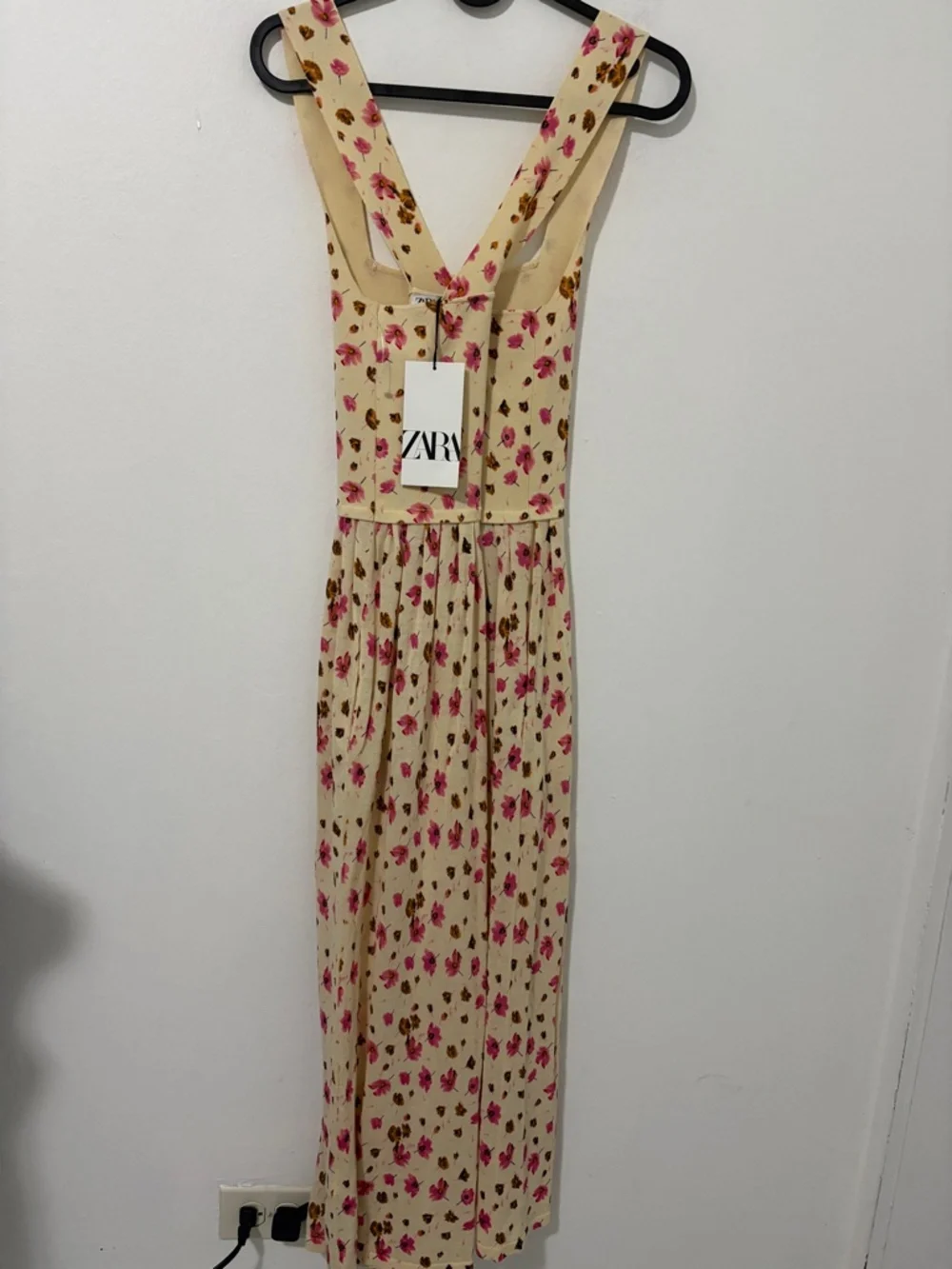 NWT Zara Floral Slinky Midi Dress Women Size Small - Picture 5 of 7